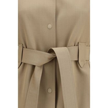 Max Mara Brown Virgin Wool Jacket-Shirt