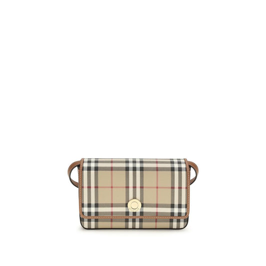 Burberry Hampshire Archive Beige Coated Canvas Shoulder Bag