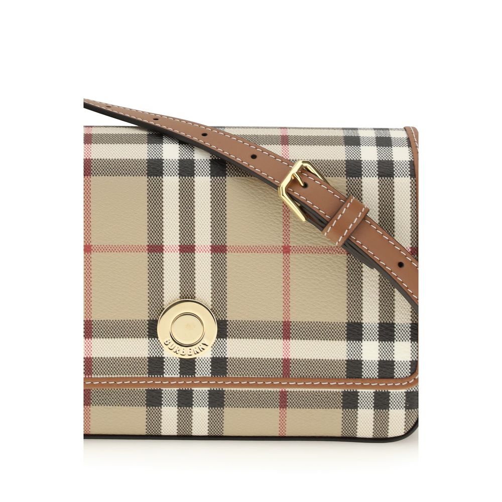 Burberry Hampshire Archive Beige Coated Canvas Shoulder Bag