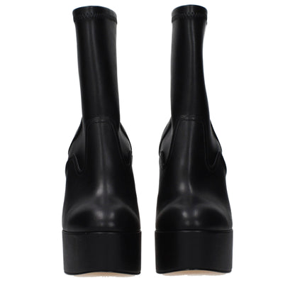 Black Leather Ankle Boots