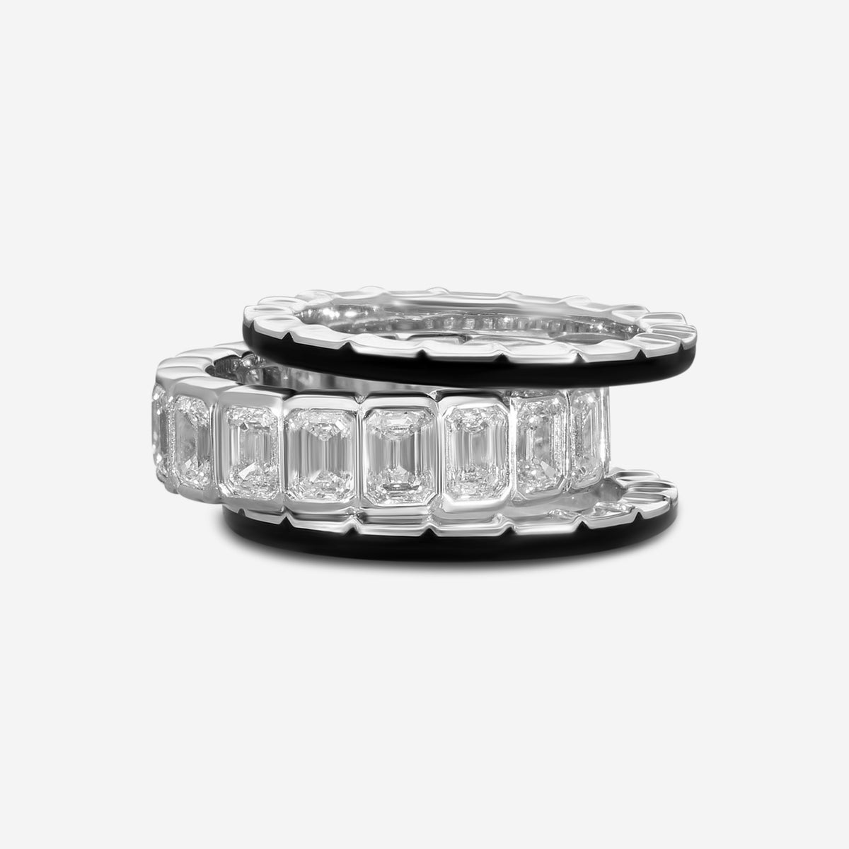 LUGANO - 18K White Gold Kite Diamond Ring (Gross: 12.52gr.; DIA: 6.31ct. twd.) - 1049360