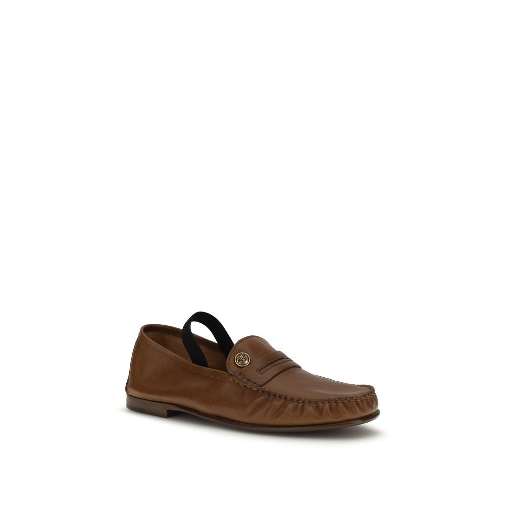 Versace Medusa '95 Caramel Lambskin Loafers