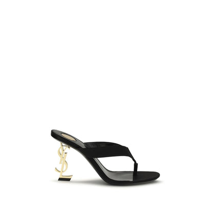 Black Silk Sandals