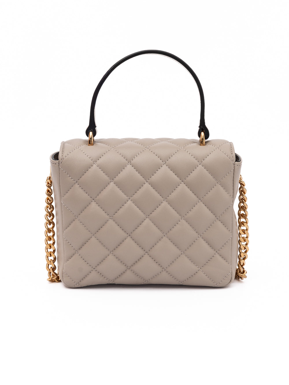 Versace Medusa Quilted Leather Top Handle Bag