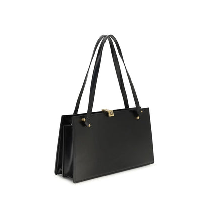 Versace Severine Black Calf Leather Shoulder Bag