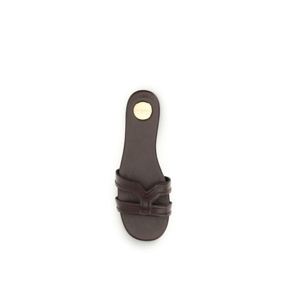 Brown Calf Leather Bos Taurus Sandals