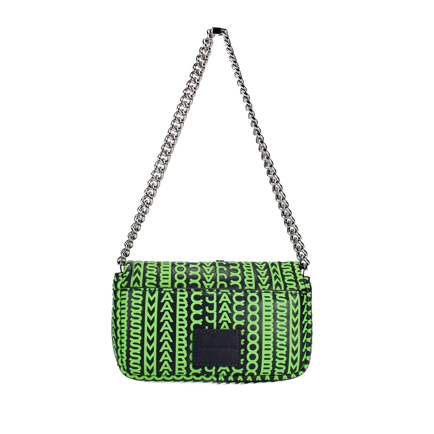 Marc Jacobs The J Marc Mini Shoulder Bag Neon Green Leather