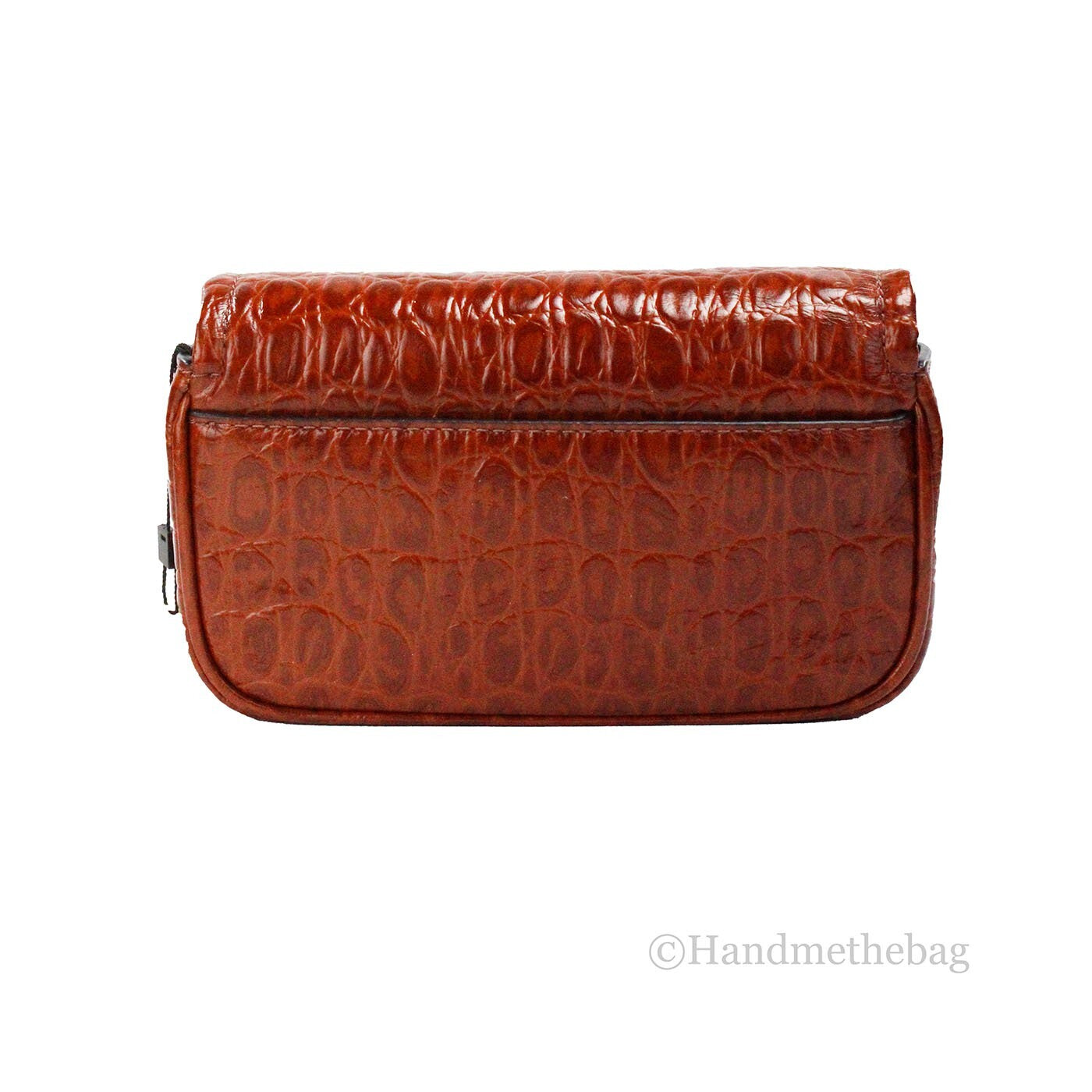 Marc Jacobs The Mini Shoulder Bag Spice Brown Embossed Leather Shoulder Bag