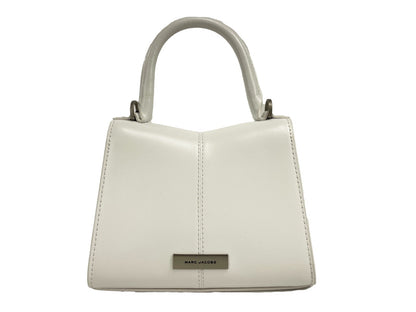 Marc Jacobs The St. Marc Mini White Leather Top Handle Satchel