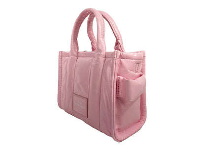 Marc Jacobs The Shiny Crinkle Micro Tote Bubblegum Leather