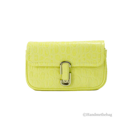 Marc Jacobs The Mini Shoulder Bag Yellow Embossed Leather