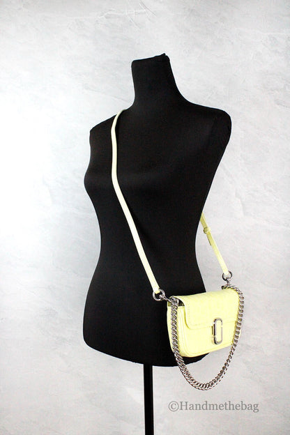 Marc Jacobs The Mini Shoulder Bag Yellow Embossed Leather