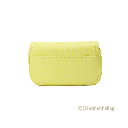 Marc Jacobs The Mini Shoulder Bag Yellow Embossed Leather