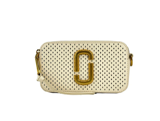 Marc Jacobs The Snapshot Perforated Leather Crossbody Bag