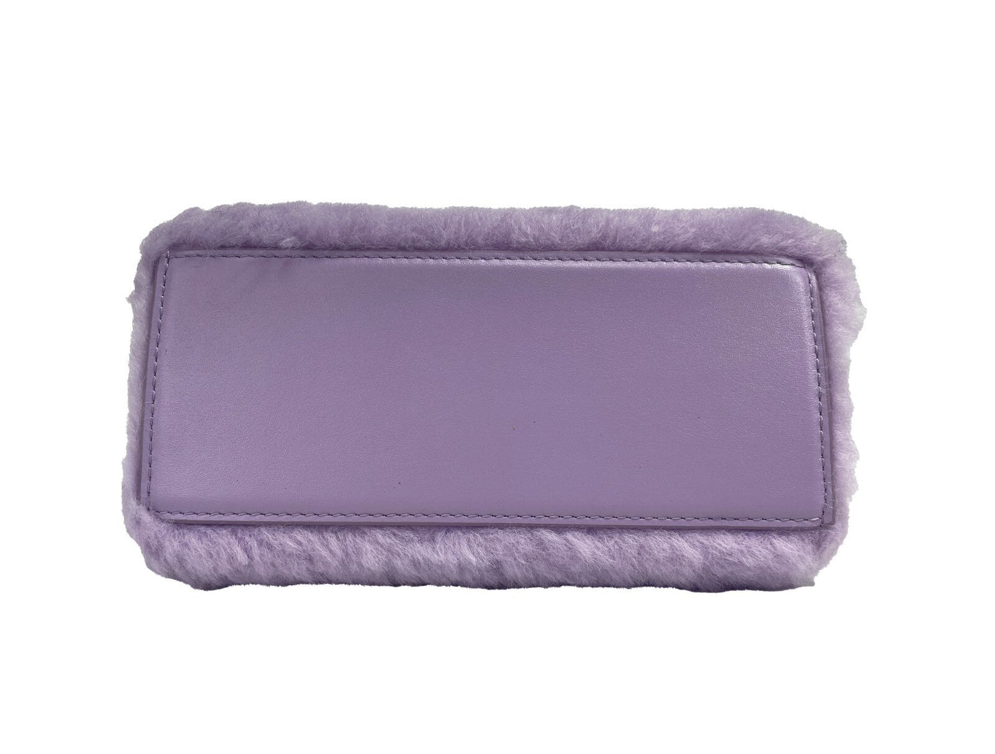 Marc Jacobs The St. Marc Mini Top Handle Lilac Faux Fur Satchel