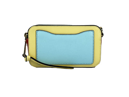 Marc Jacobs The Snapshot Pastel Yellow Multi Saffiano Leather Crossbody Bag
