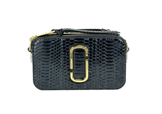 Marc Jacobs The Snapshot Snake Skin Leather Crossbody Bag