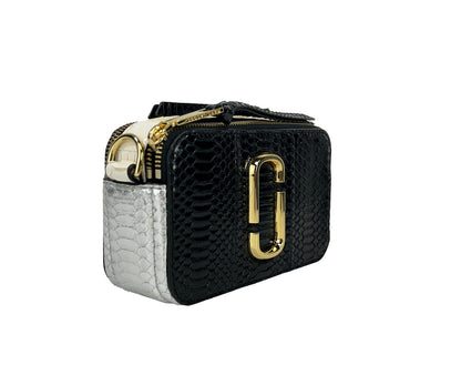 Marc Jacobs The Snapshot Snake Skin Leather Crossbody Bag