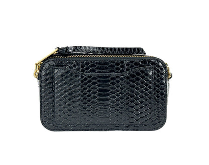 Marc Jacobs The Snapshot Snake Skin Leather Crossbody Bag