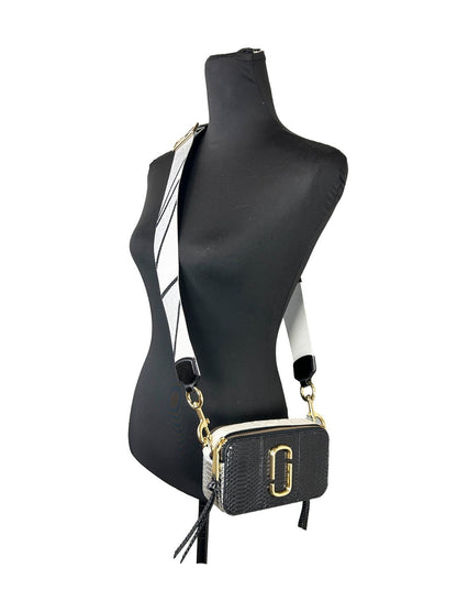 Marc Jacobs The Snapshot Snake Skin Leather Crossbody Bag