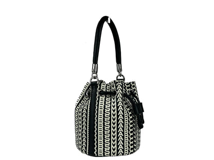 Marc Jacobs The Monogram Mini Leather Crossbody Bucket Bag