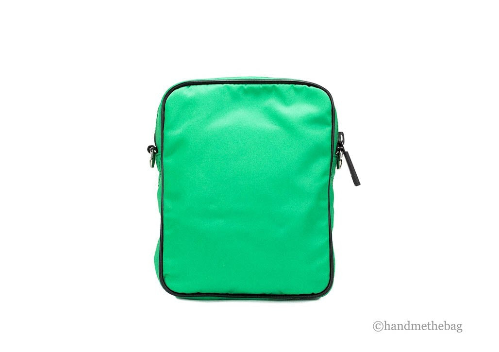 Versace Medusa Bright Green Nylon Crossbody Bag