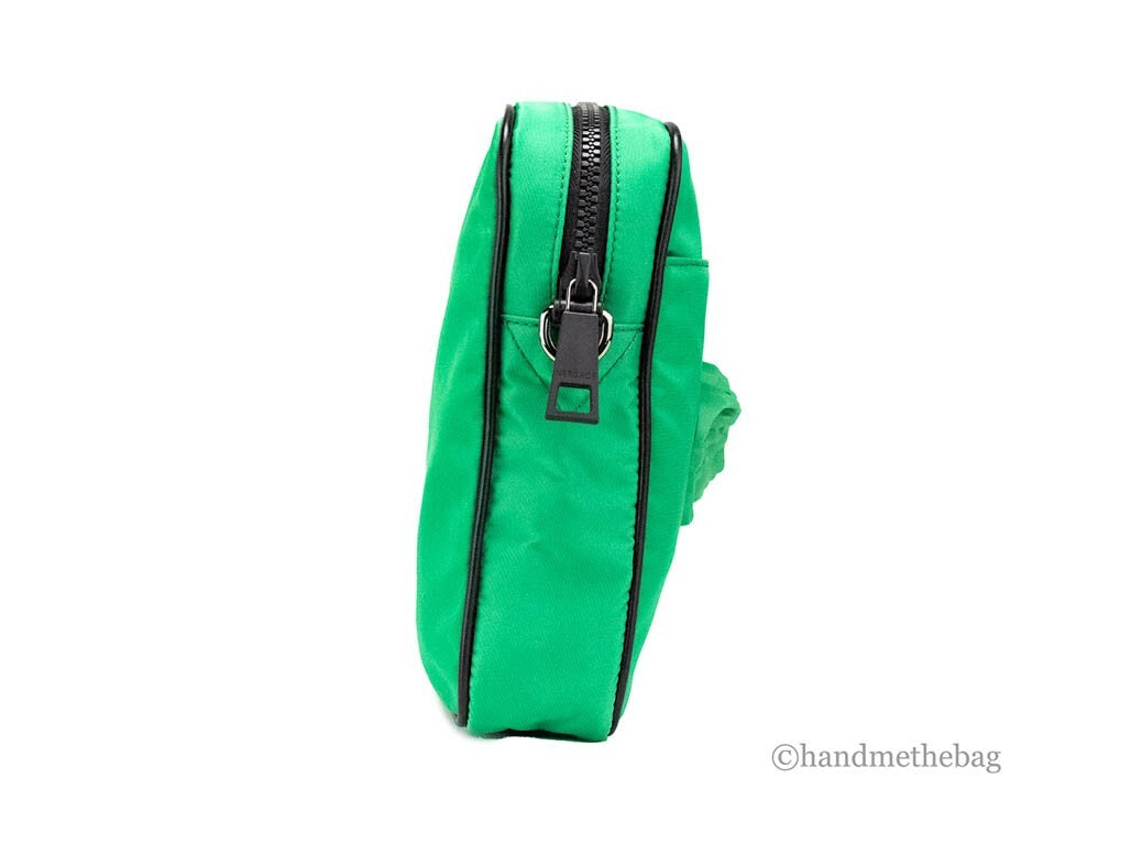 Versace Medusa Bright Green Nylon Crossbody Bag