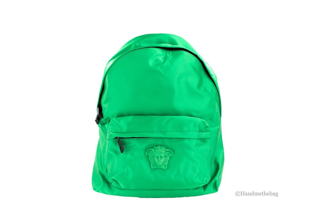 Versace Medusa Bright Green Nylon Backpack