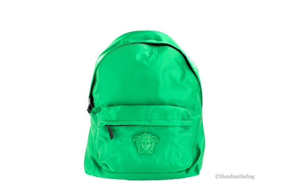 Versace Medusa Bright Green Nylon Backpack