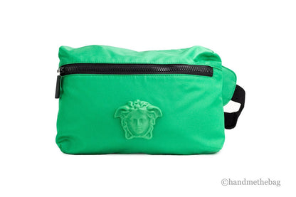 Versace Medusa Bright Green Nylon Belt Bag