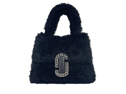 Marc Jacobs The St. Marc Mini Top Handle Satchel Faux Fur Bag