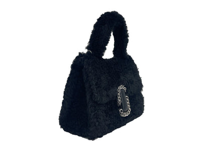 Marc Jacobs The St. Marc Mini Top Handle Satchel Faux Fur Bag