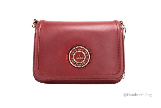 Marc Jacobs The Signet Syrah Leather Flap Crossbody Bag