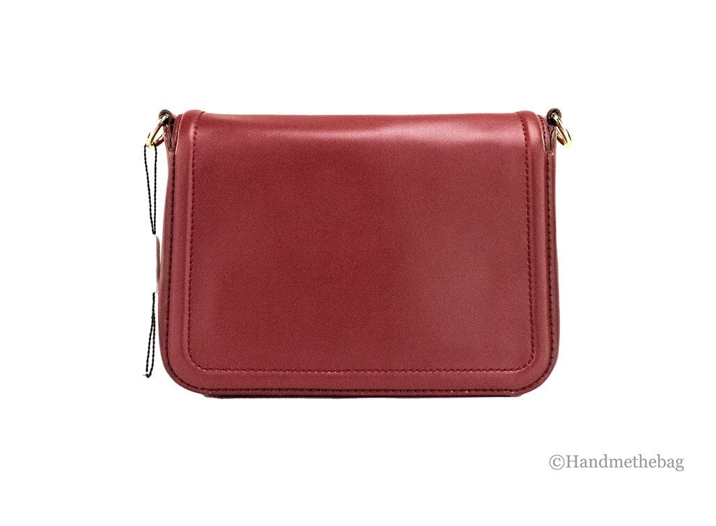 Marc Jacobs The Signet Syrah Leather Flap Crossbody Bag