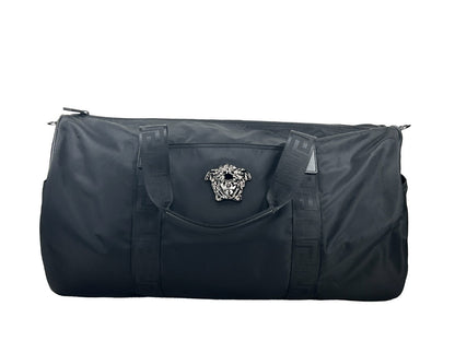 Versace Medusa Black Nylon Duffle Bag