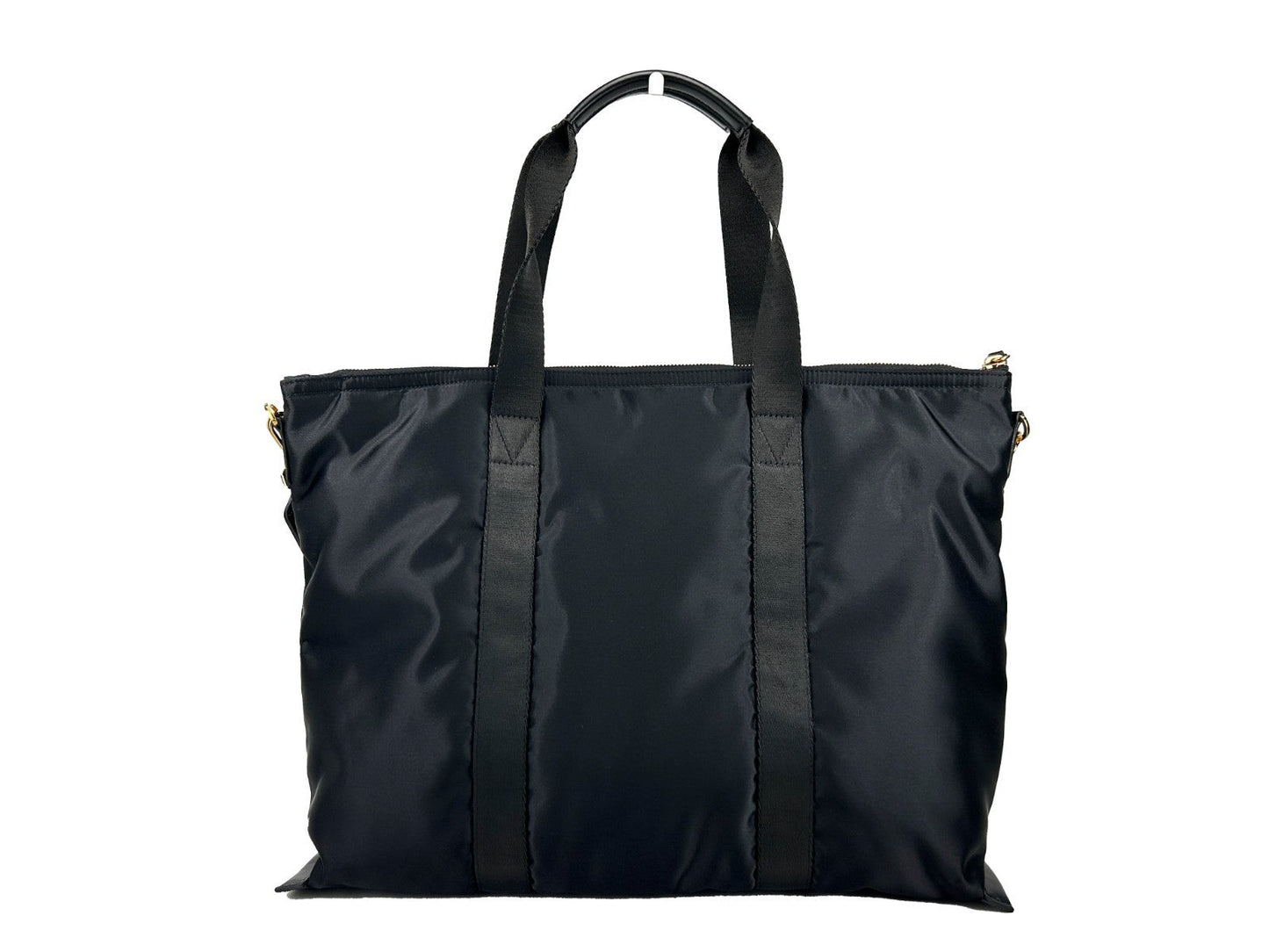 Versace La Medusa Black Nylon Tote Bag