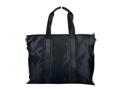 Versace La Medusa Black Nylon Tote Bag