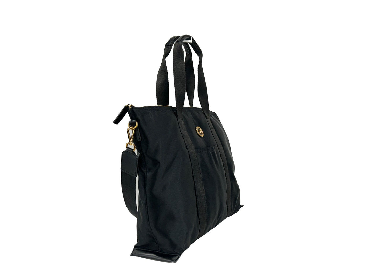 Versace La Medusa Black Nylon Tote Bag
