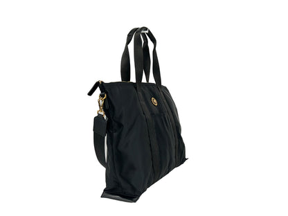 Versace La Medusa Black Nylon Tote Bag