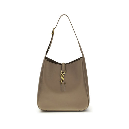Saint Laurent Le 5 À 7 Supple Small Storm Grained Calfskin Shoulder Bag