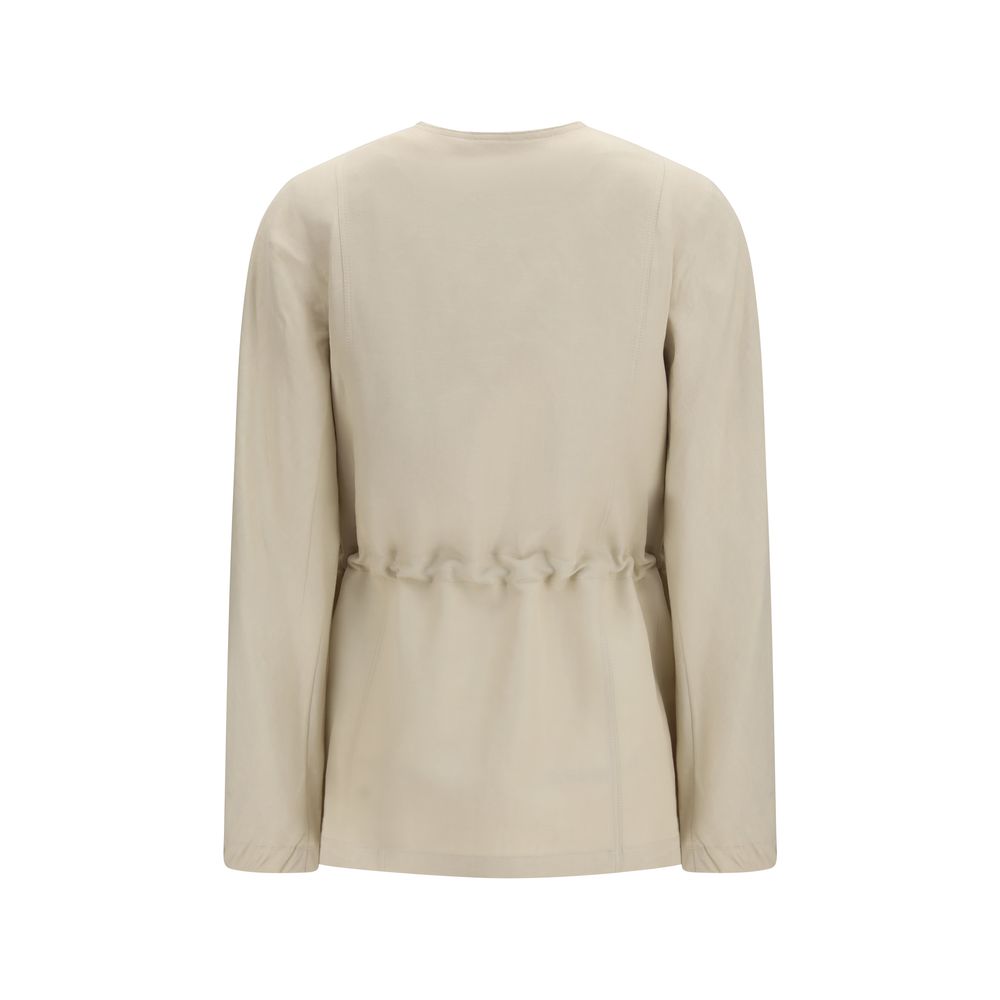 Max Mara Carezza Beige Linen-Silk Jacket