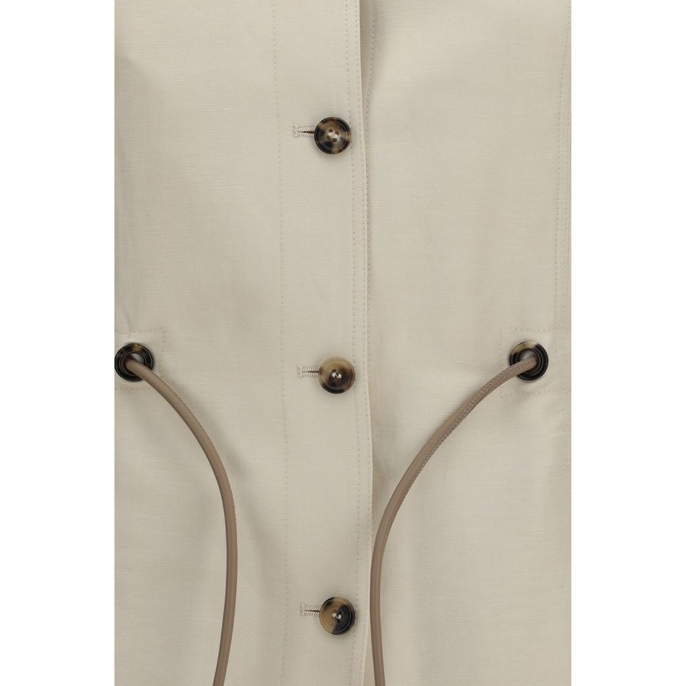 Max Mara Carezza Beige Linen-Silk Jacket