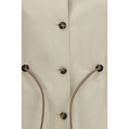Max Mara Carezza Beige Linen-Silk Jacket