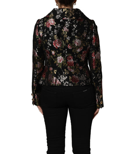 Dolce & Gabbana Multicolor Floral Brocade Blazer