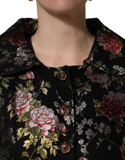 Dolce & Gabbana Multicolor Floral Brocade Blazer