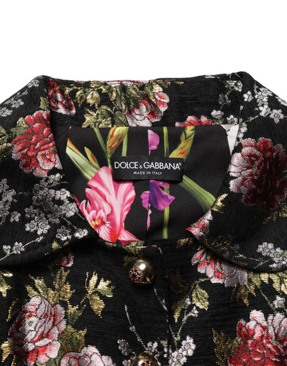 Dolce & Gabbana Multicolor Floral Brocade Blazer
