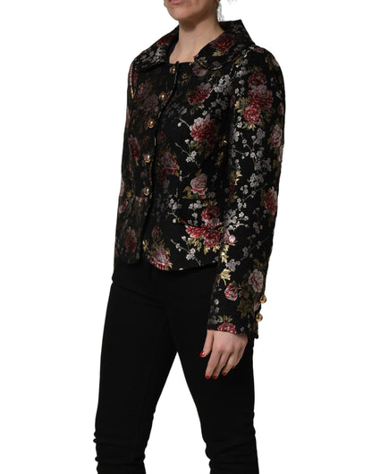 Dolce & Gabbana Multicolor Floral Brocade Blazer