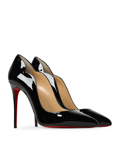 Black Patent Leather Hot Chick Pumps 100