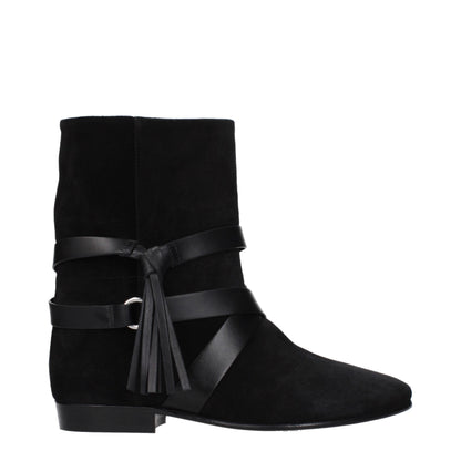 Black Leather Ankle Boots