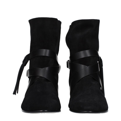 Black Leather Ankle Boots